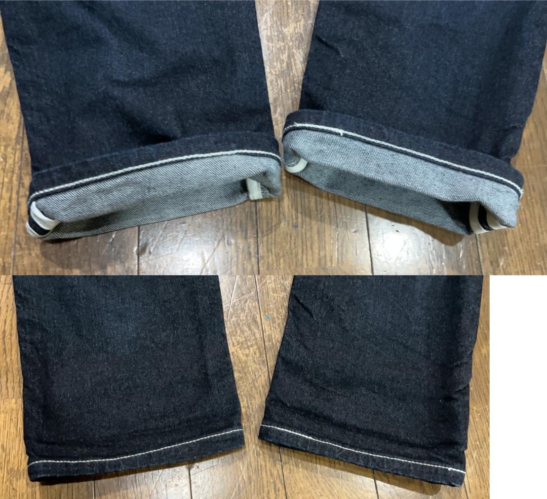 ＊ネイタルデザイン G55 濃紺 フラップ サルエル デニムパンツ W32