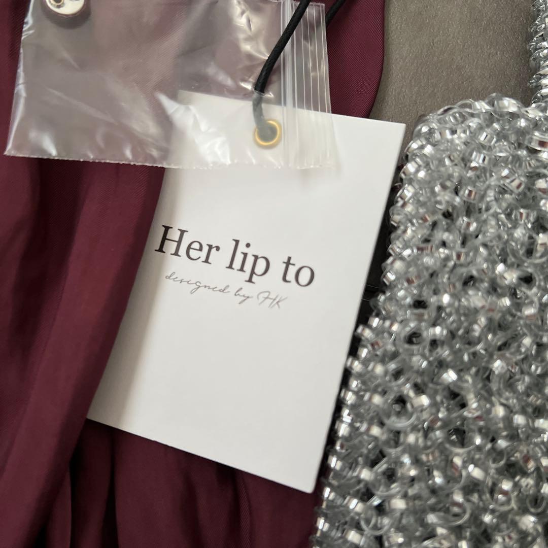 ワンピース Herlipto Side Bow Vintage Twill Dress