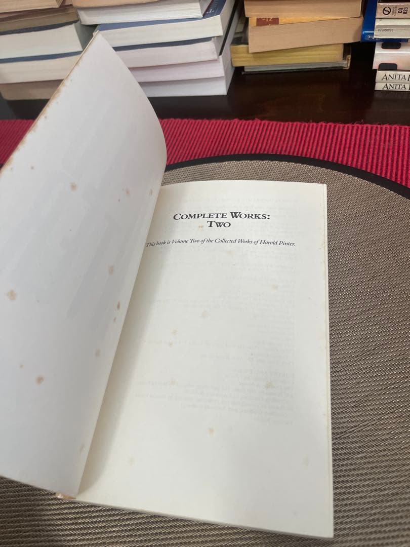 希少　HAROLD PINTER Complete Works Ⅱ