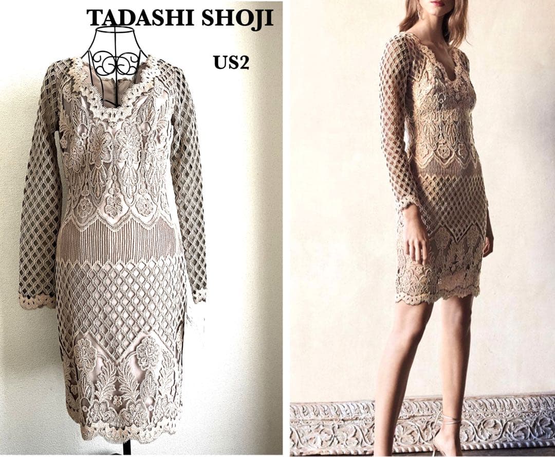 新品★タグ付き★Tadashi Shoji★パーティドレス★US2