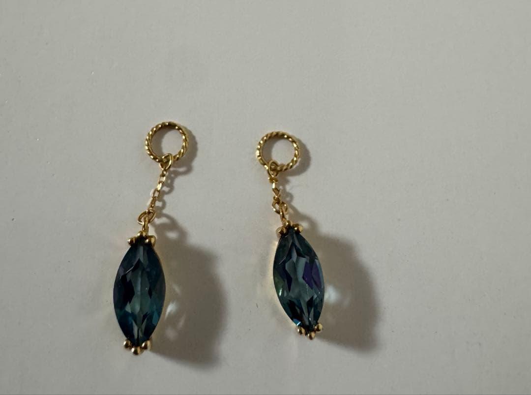 クアラントット　ロンドンブルートパーズ ピアス•イヤリングチャーム