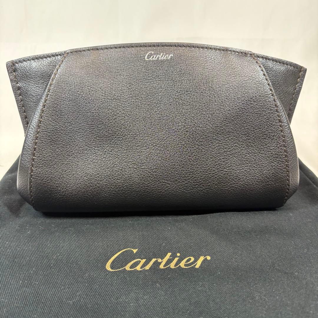 ✨極美品✨Cartier Cドゥカルティエ クラッチバッグ　黒　レディース