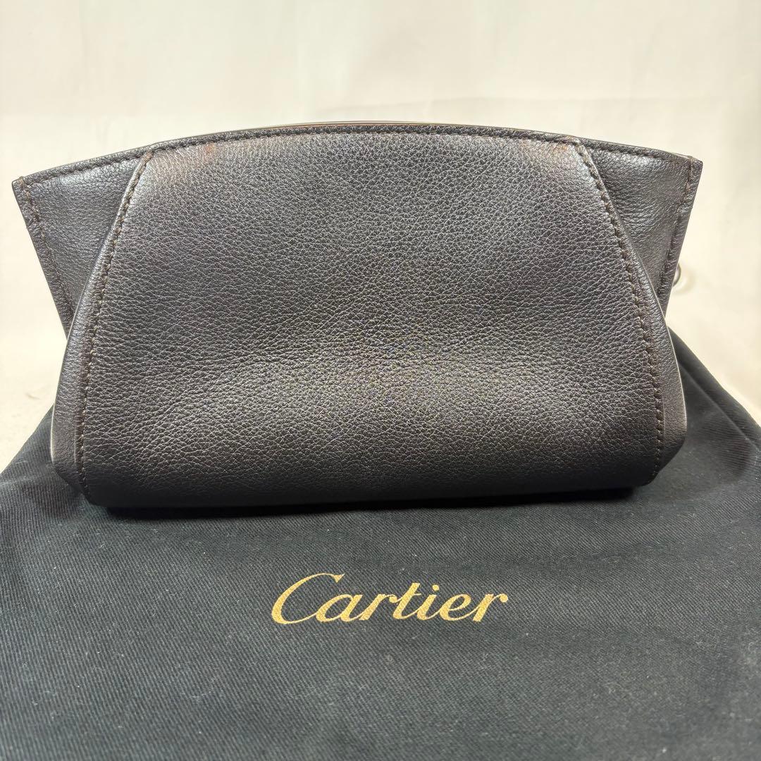 ✨極美品✨Cartier Cドゥカルティエ クラッチバッグ　黒　レディース