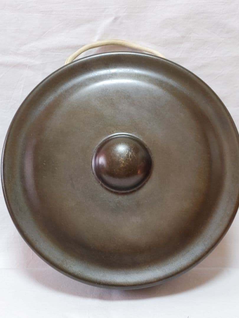 砂張銅鑼　般若勘渓作