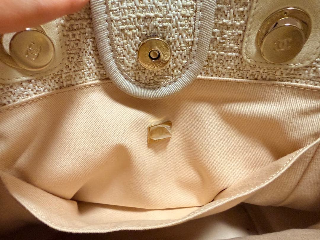 みーたん　美品　シャネル CHANEL ドーヴィル PM トートバッグ