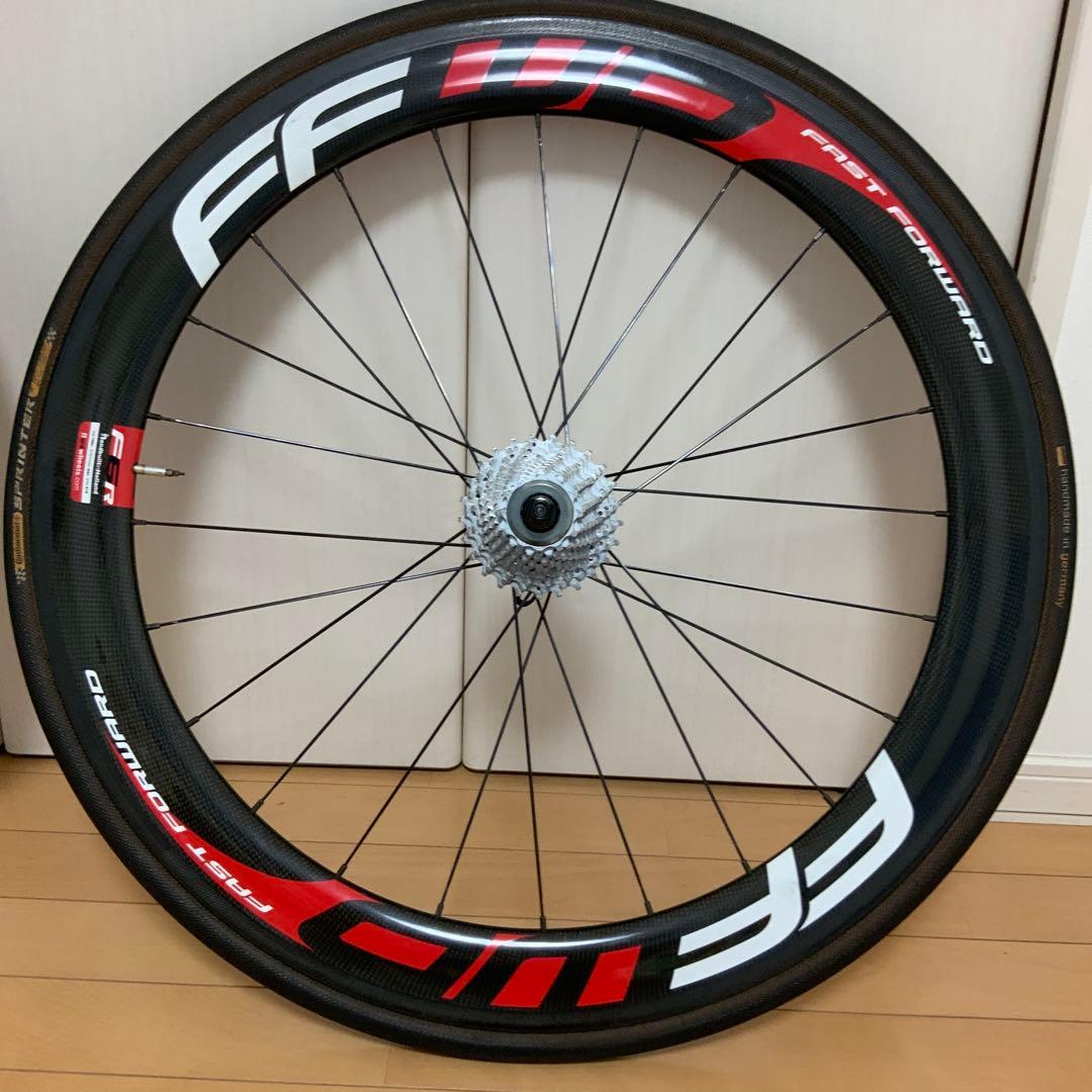 FF 完組ホイール 前後セット700C ブラック/レッド 即購入 超超特別価格