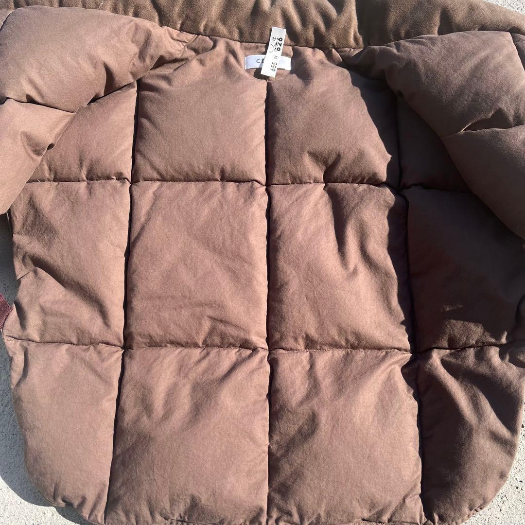 CELINE ダウンベスト セリーヌ　マカダム柄 西川ダウン ショート丈　肩当て