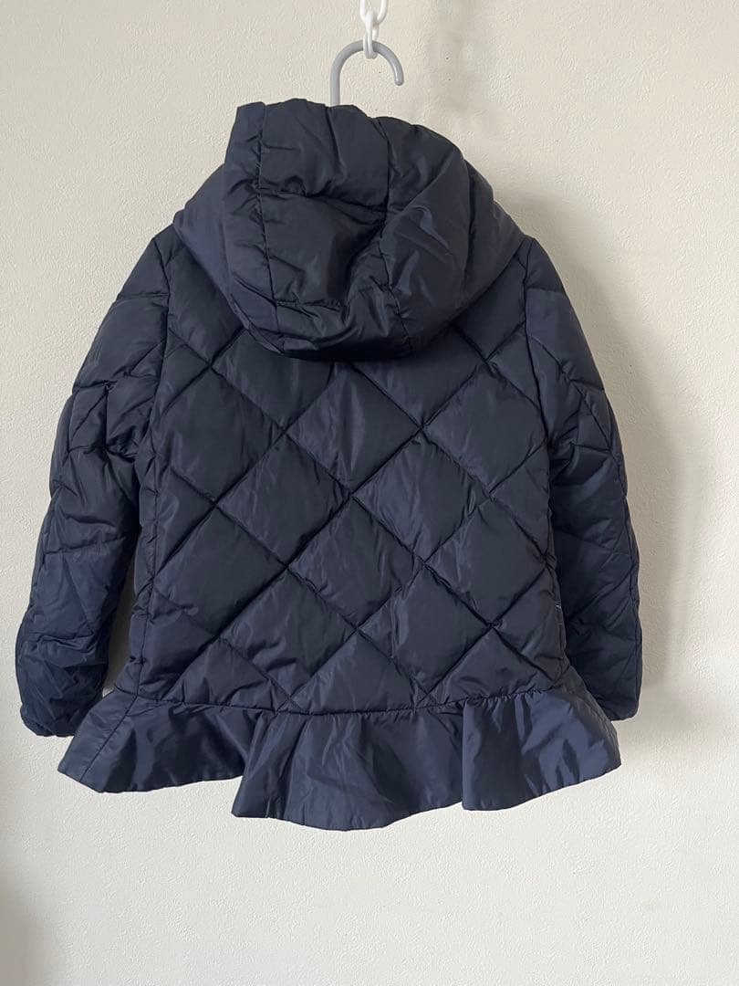 モンクレール　ネイビー キルティングジャケット フード付き