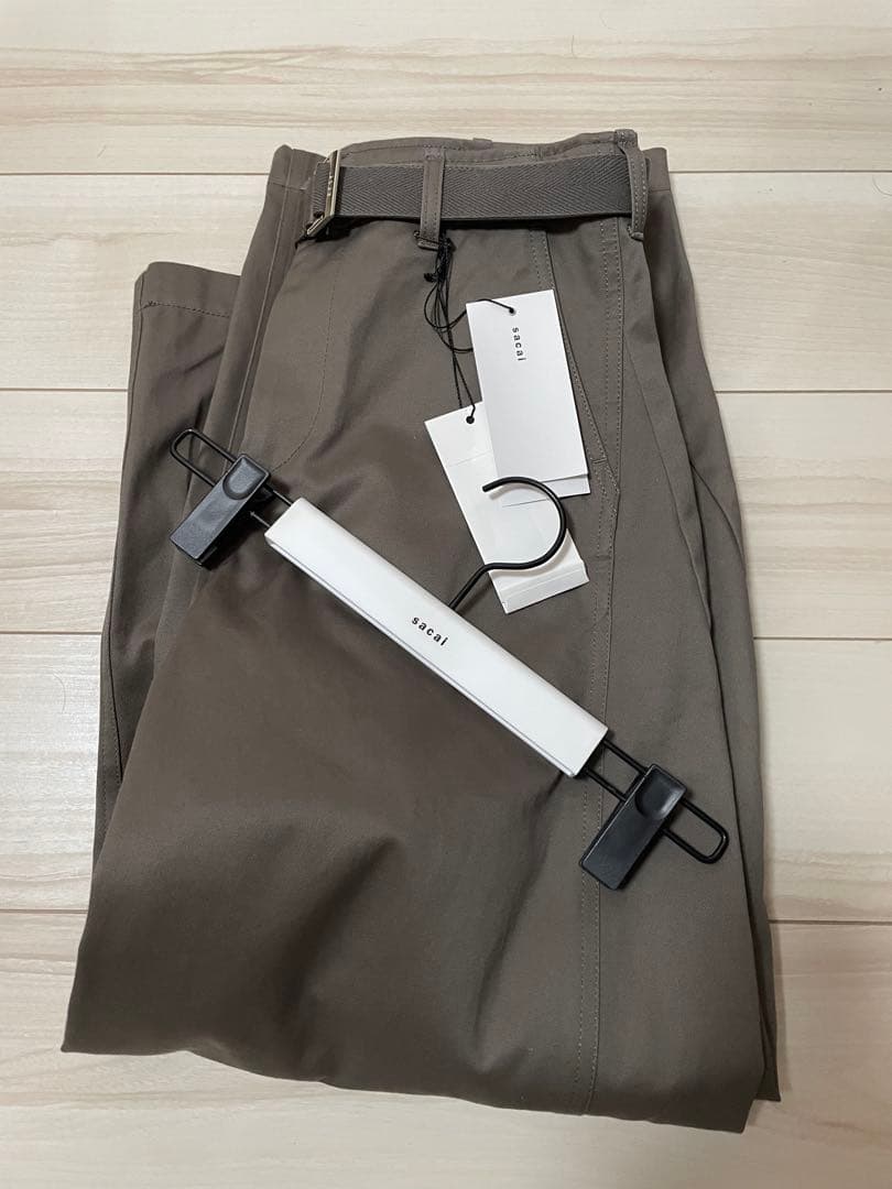 sacai 26ss Cotton Chino Pants グレー サイズ0