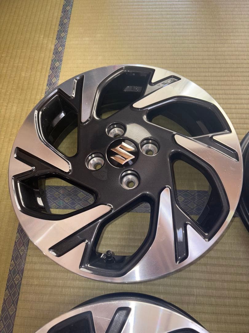 ①スズキ MK54S スペーシアカスタム純正ホイール