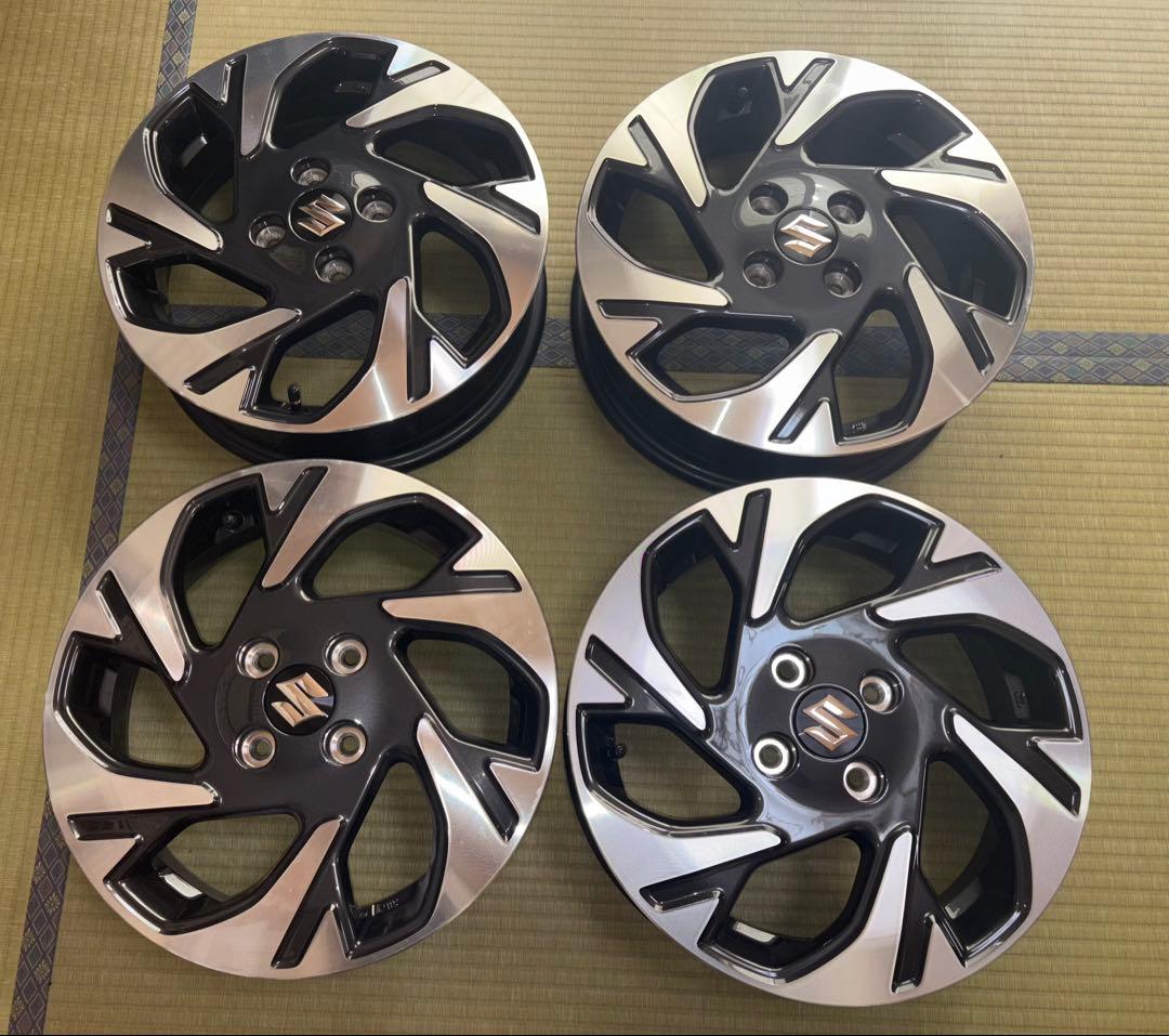 ①スズキ MK54S スペーシアカスタム純正ホイール