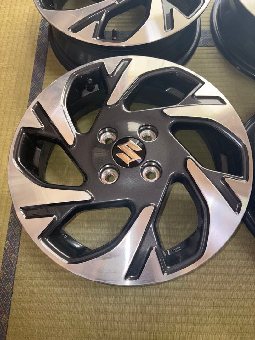 ①スズキ MK54S スペーシアカスタム純正ホイール