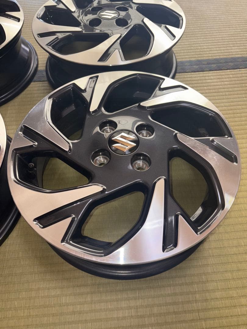 ①スズキ MK54S スペーシアカスタム純正ホイール