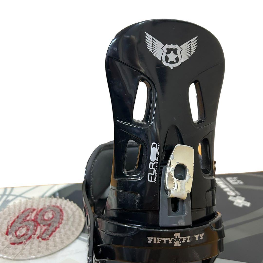 スノーボード2点セットX-GAMES　FIFTY FIFTYビンディング付153