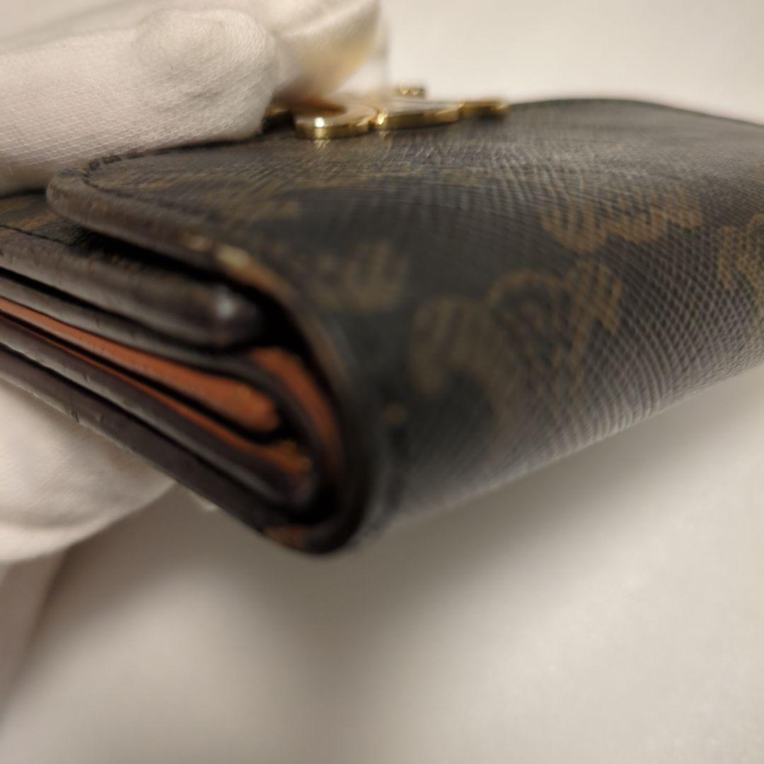 ✨美品✨celineセリーヌトリオンフスモールタップウォレット　カーフスキン