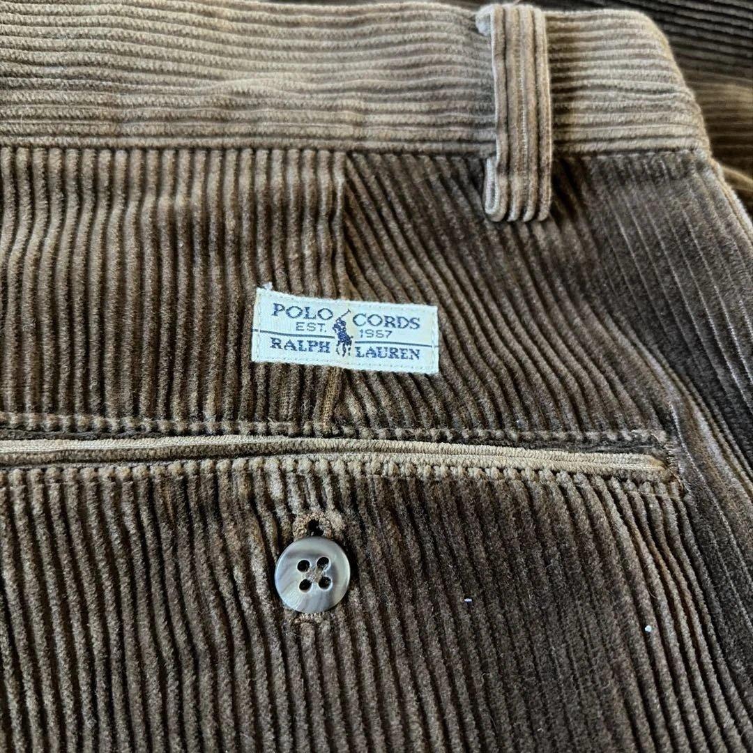 美品！90s ラルフローレン 太畝 コーデュロイパンツ アンドリュー　ブラウン