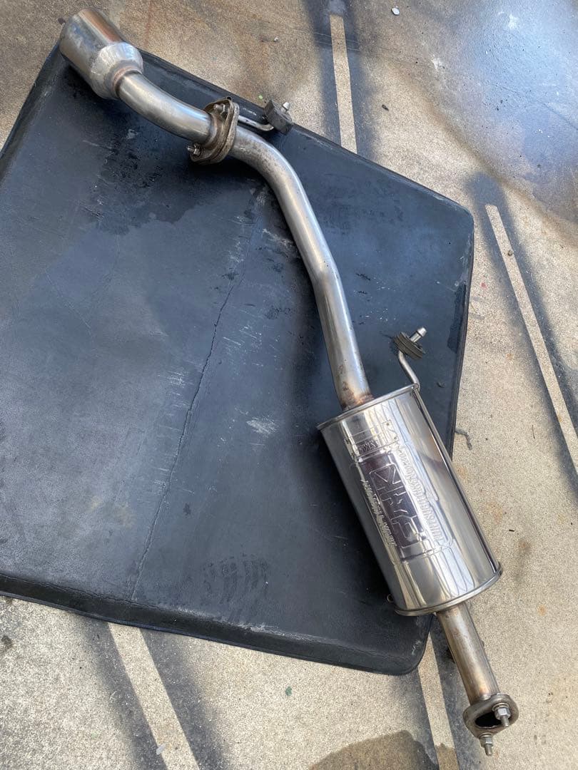 スズキワゴンR 社外FGK FUJITSUBO　フジツボリアマフラーステンレス製