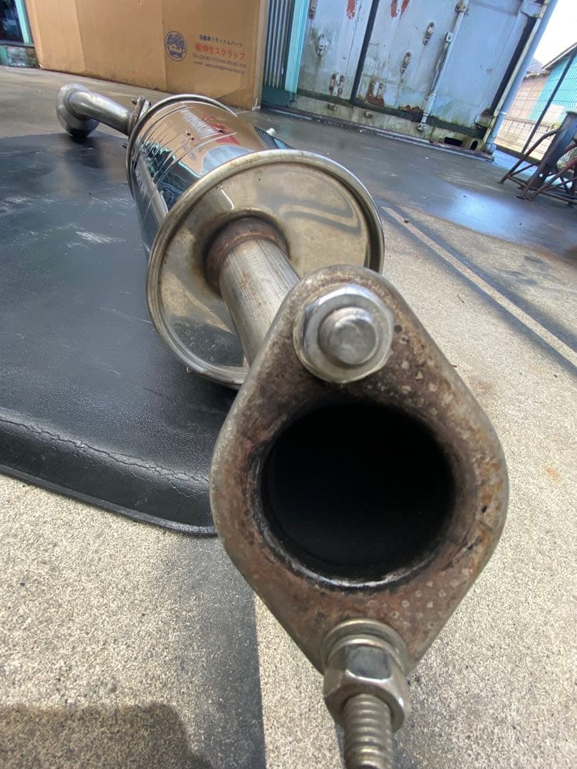 スズキワゴンR 社外FGK FUJITSUBO　フジツボリアマフラーステンレス製