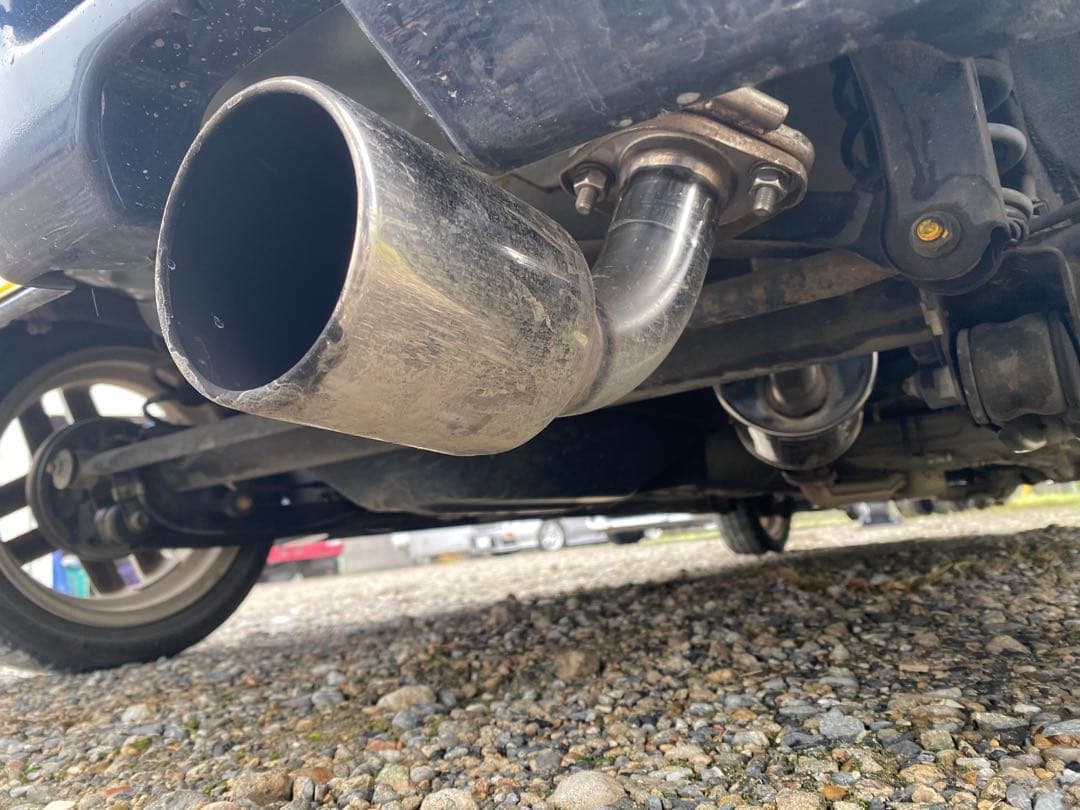 スズキワゴンR 社外FGK FUJITSUBO　フジツボリアマフラーステンレス製