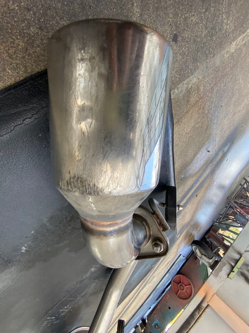 スズキワゴンR 社外FGK FUJITSUBO　フジツボリアマフラーステンレス製