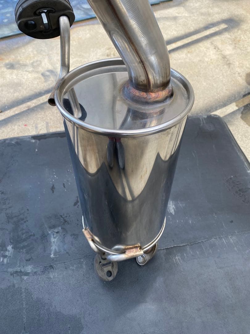 スズキワゴンR 社外FGK FUJITSUBO　フジツボリアマフラーステンレス製