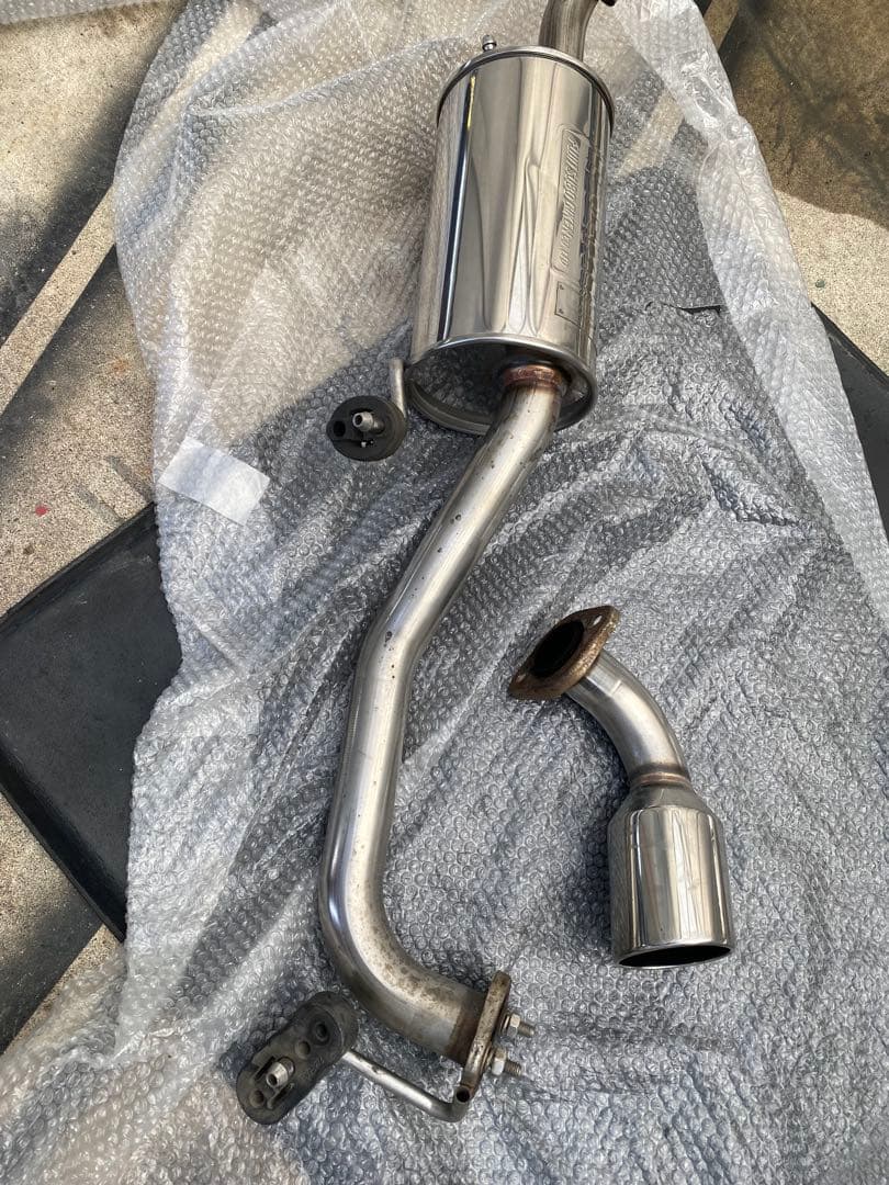 スズキワゴンR 社外FGK FUJITSUBO　フジツボリアマフラーステンレス製