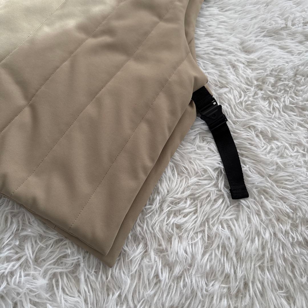 foof パディングベスト　キルティングベスト　ベージュ　M