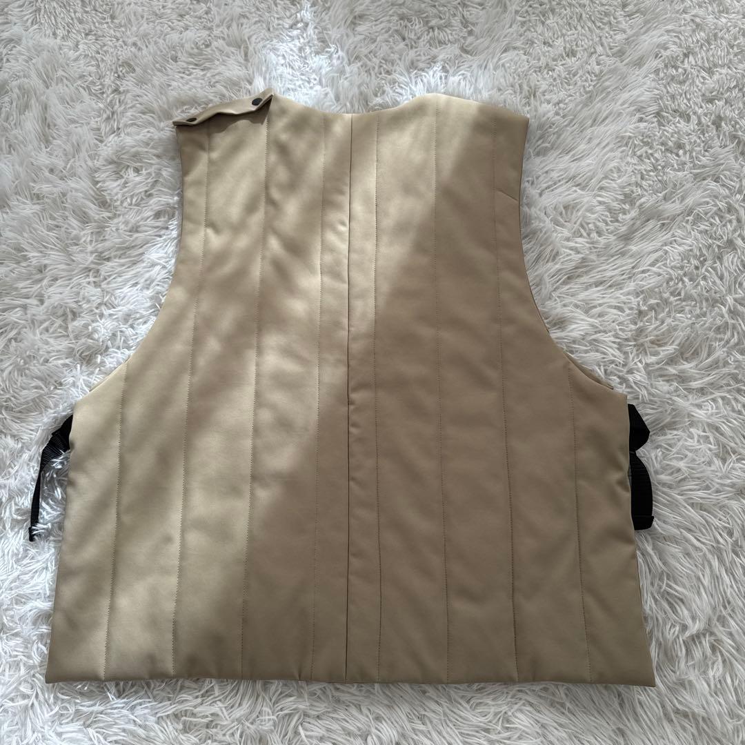 foof パディングベスト　キルティングベスト　ベージュ　M