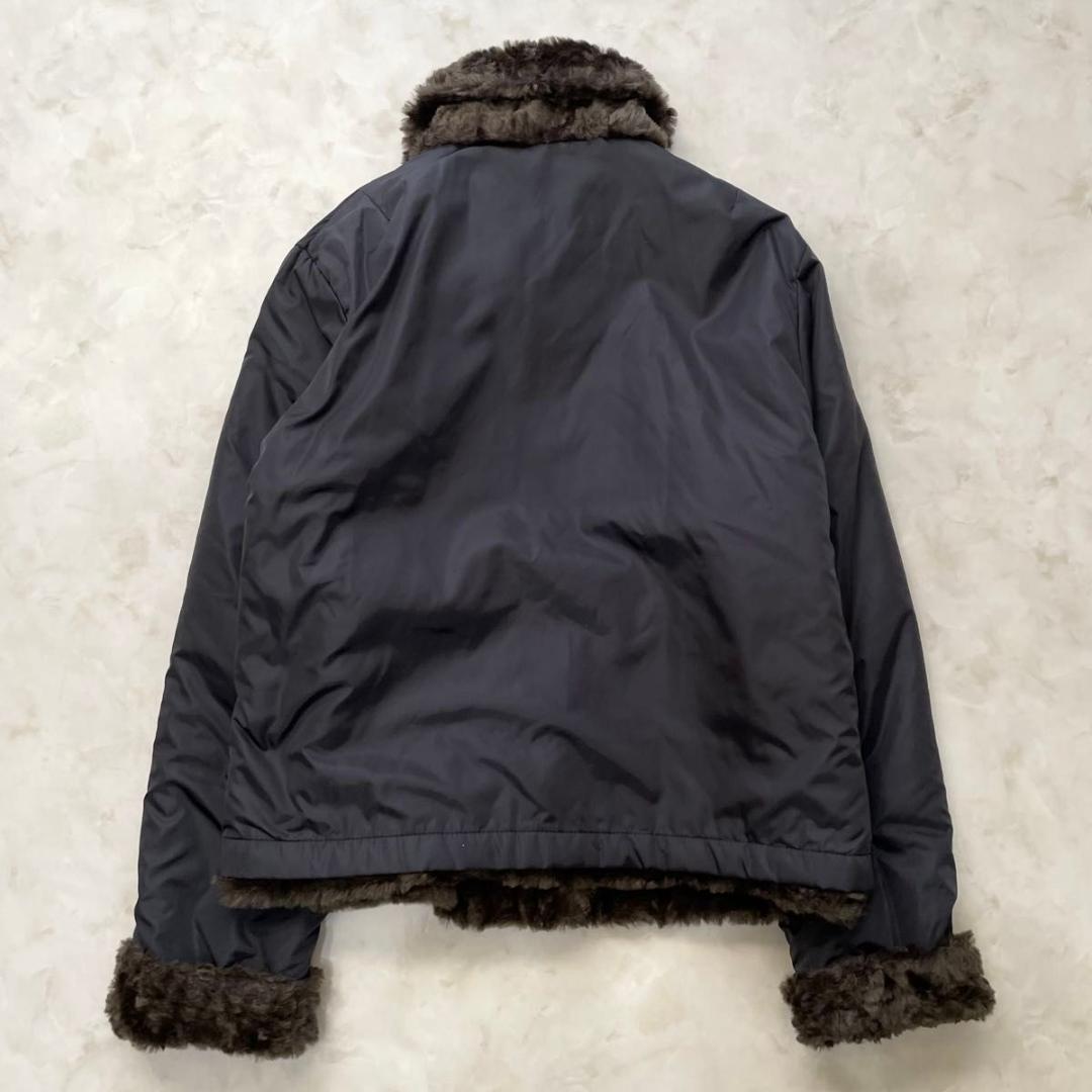 Max Mara リバーシブルショートジャケット テディベア L　2way