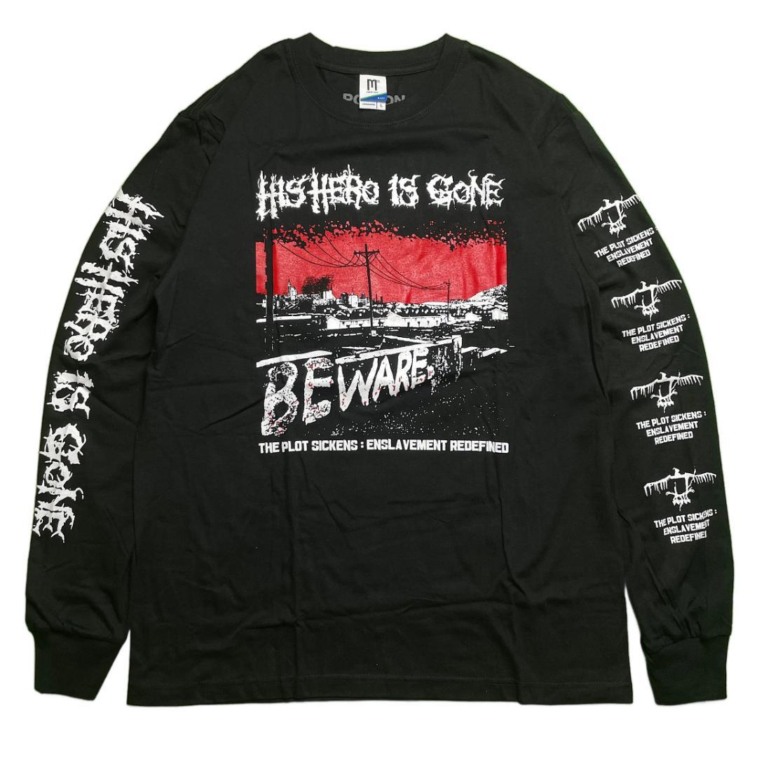 HIS HERO IS GONE Lサイズ ロンT 長袖Tシャツ ハードコア