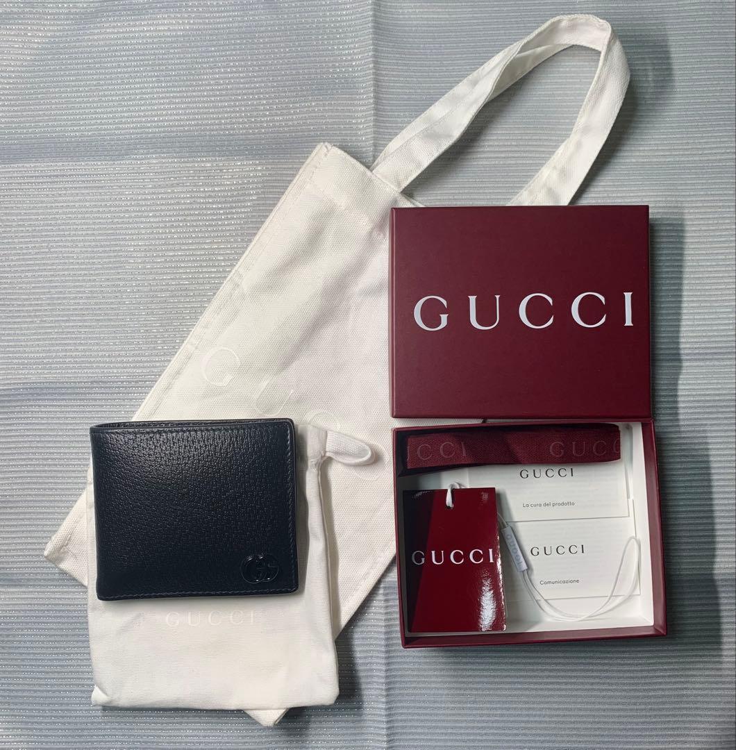 GUCCI グッチ 二つ折財布 GGマーモント ウォレット　折り財布