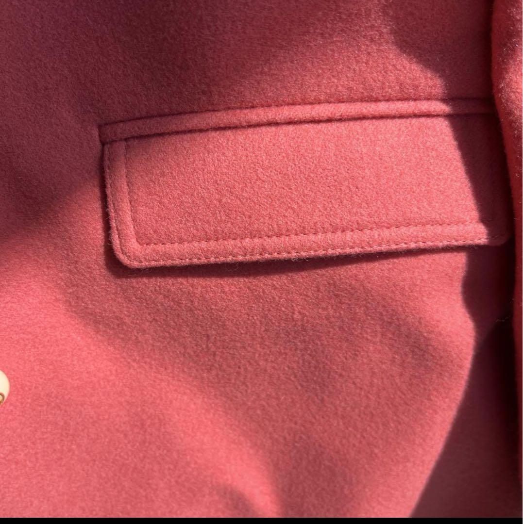 定価10万 グッチ メルトン コート GGパール　サイズ6 ピンク　110㎝