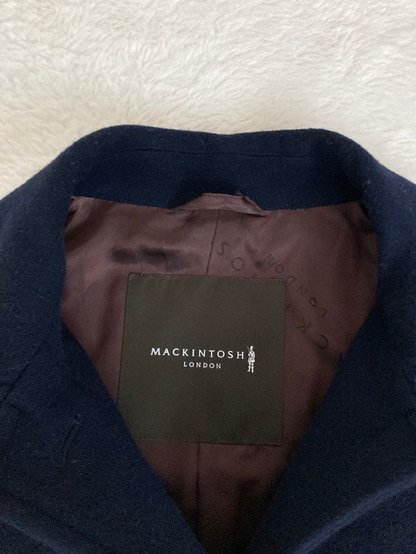 マッキントッシュロンドン　ネイビー　ウール　コート