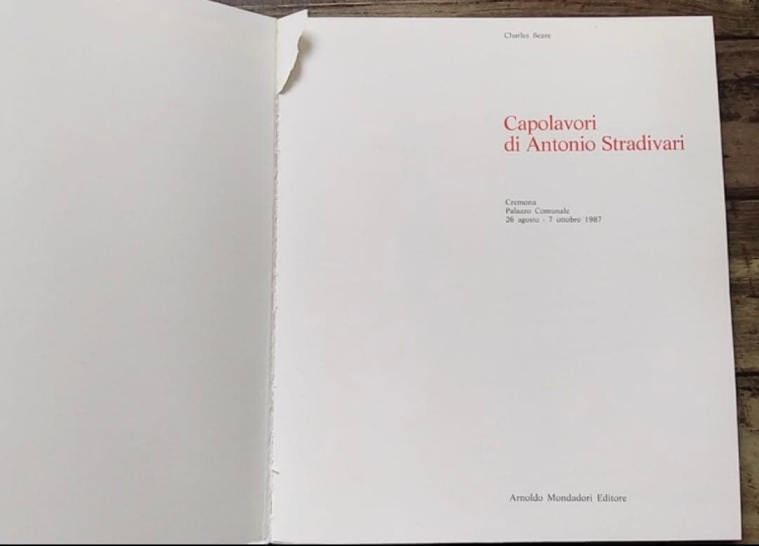 SALE レア ストラディヴァリウス 作品集 洋書 イタリア語 英語