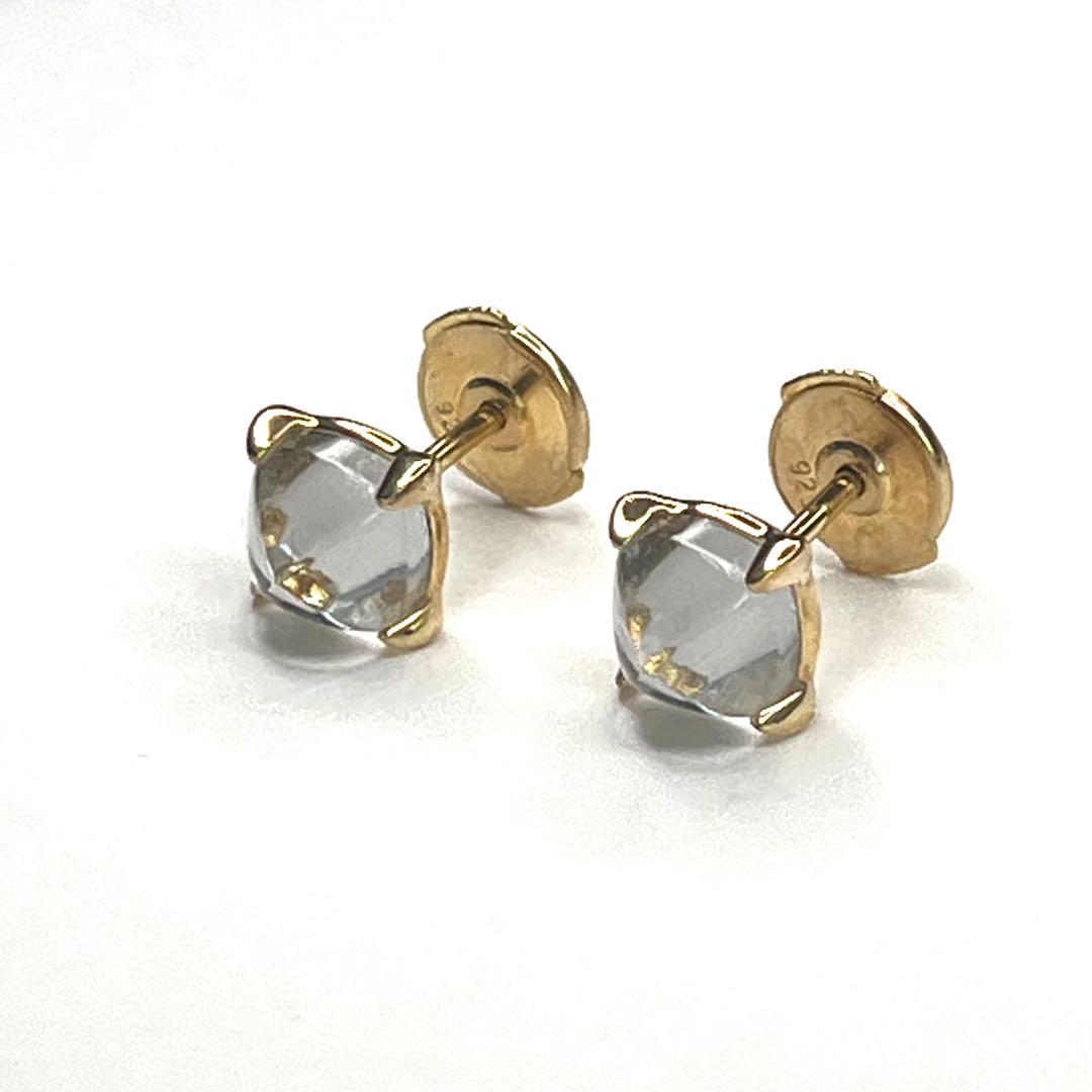 箱付き美品　バカラ　ミニメディチピアス　クリア