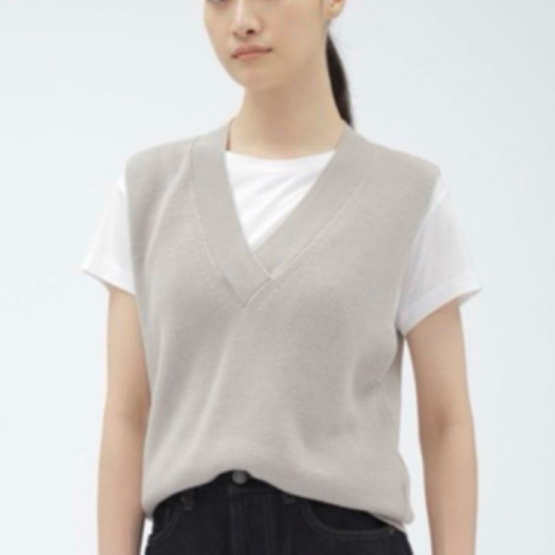 【未使用級】現行 2024 マーガレットハウエル メリノ ウールコットンベスト