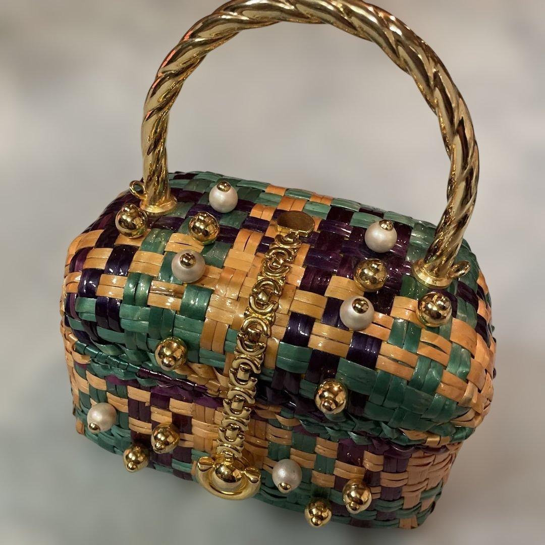 カパフ　パーティバッグ　イタリア製ハンドメイド