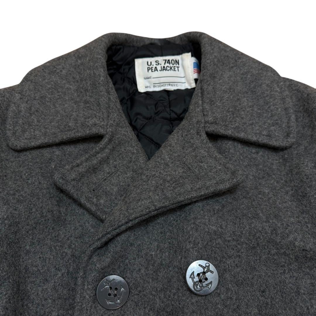 【美品】 SCHOTT u.s.740N Pコート キルティング 38 L