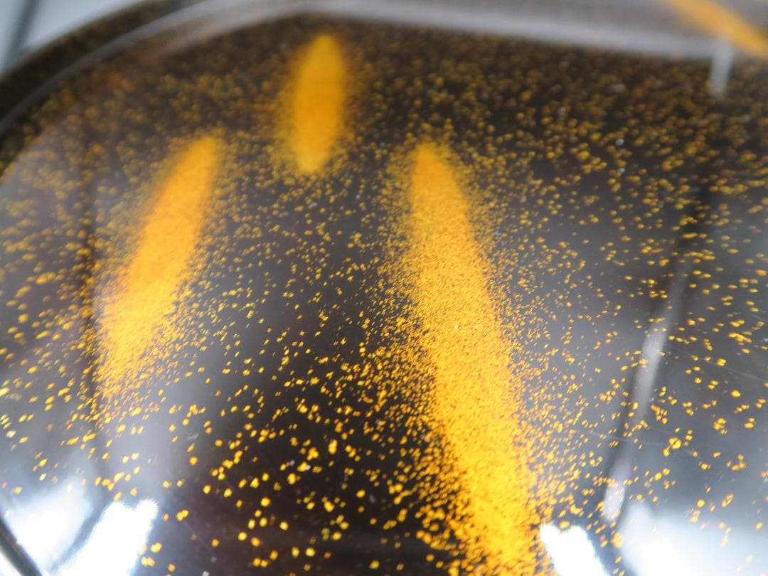 【輪島塗】半月膳 金彩霞文様 十三寸 天然木 五客 共箱 卓上膳 半月盆 会席膳