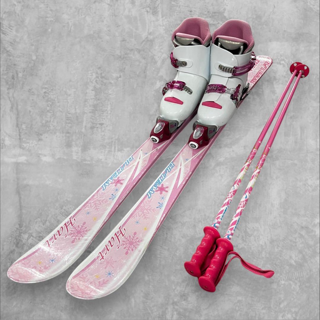 3点♥️ 子供用スキー板　ブーツ　ストック　3点セット　128cm