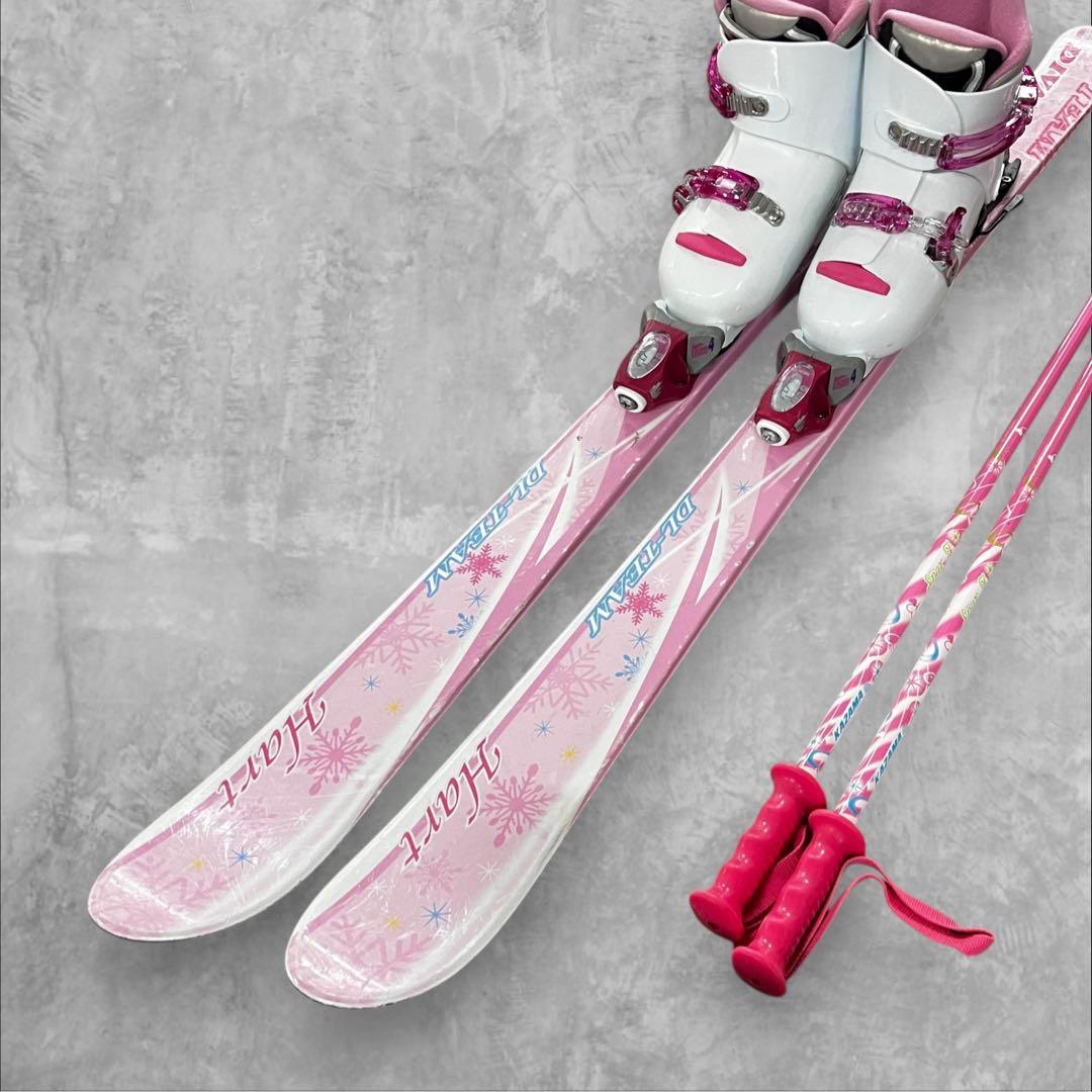 3点♥️ 子供用スキー板　ブーツ　ストック　3点セット　128cm