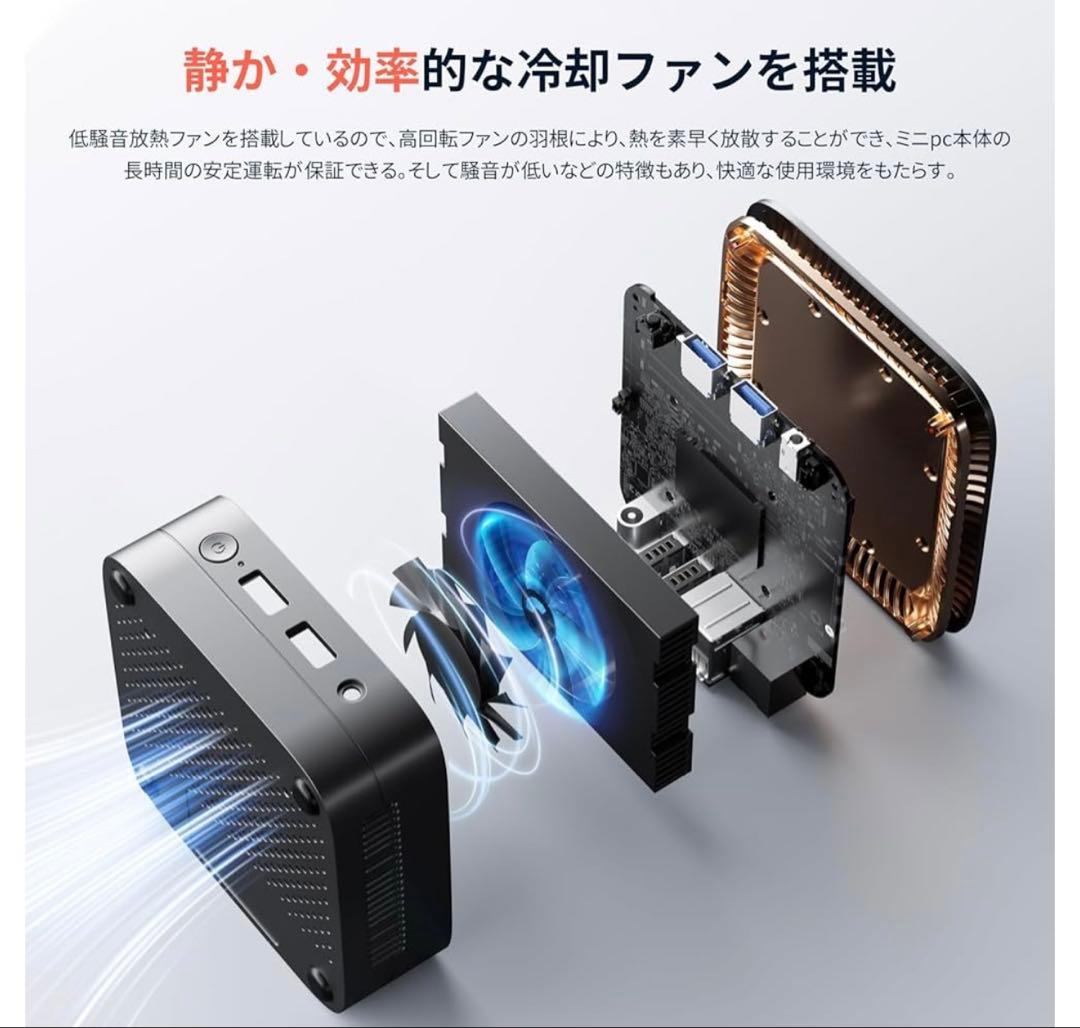 ミニpc 最大3.60GHz WIFI6/BT5.2 インテル N150