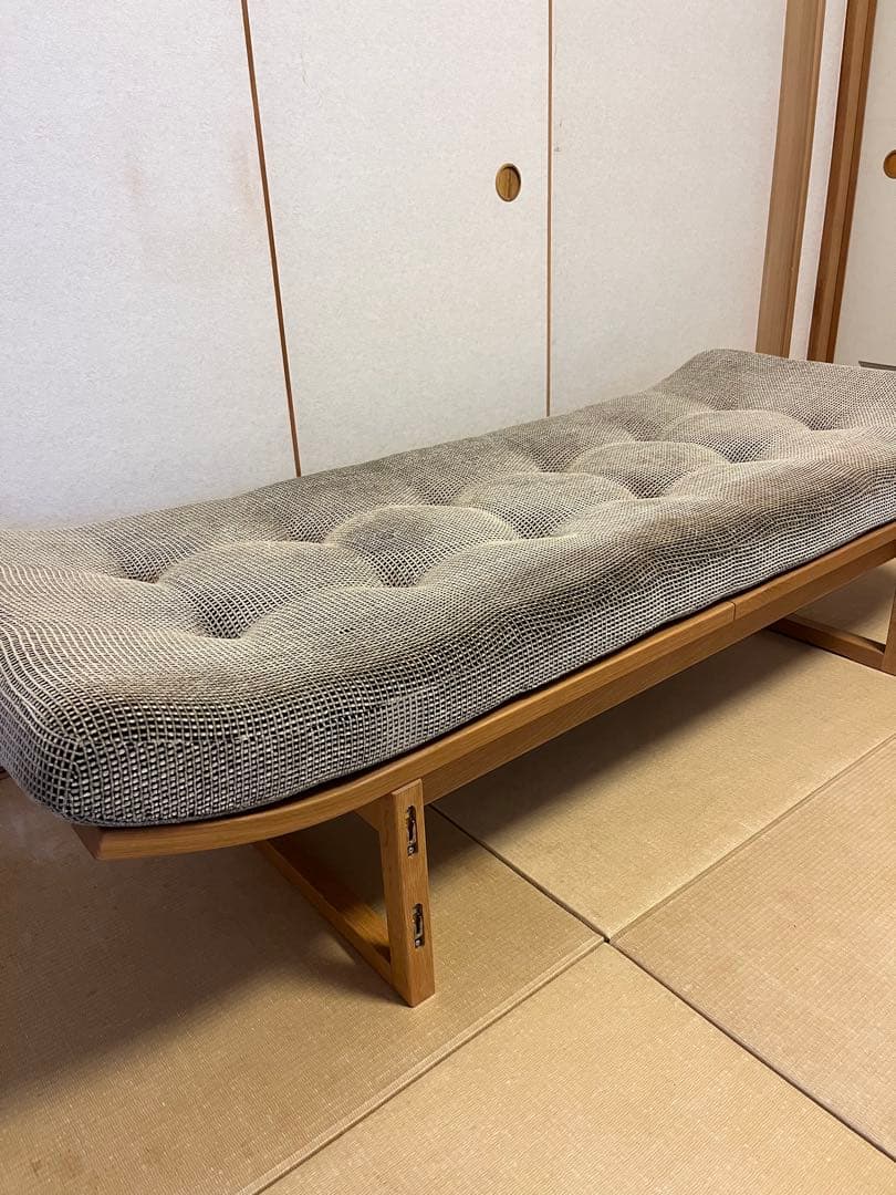 グレー 2人掛けソファベッド