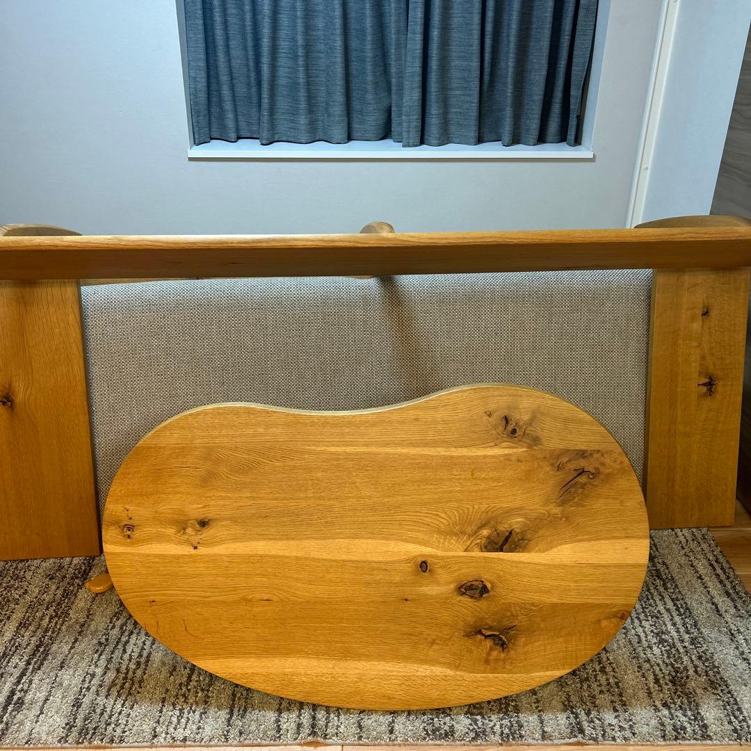 「Nao 」飛騨産業ソファ豆型ローテーブルセット&ダイニングテーブルセット