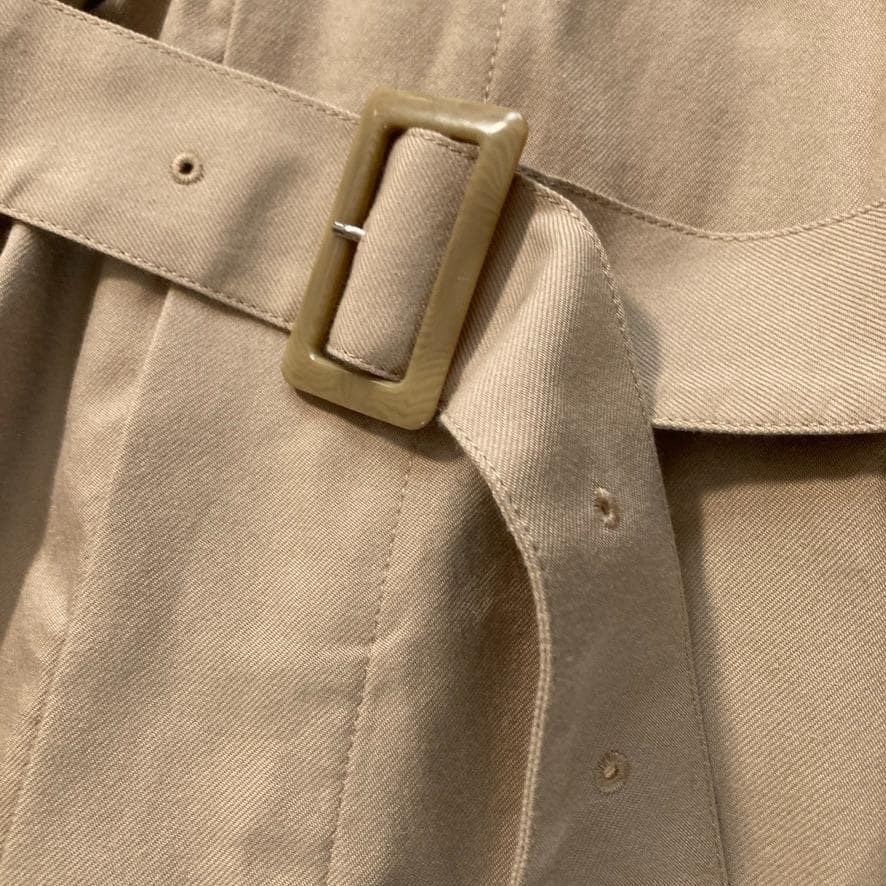 【Nanako】プランテーション　メモリーツイル2WAYトレンチコート