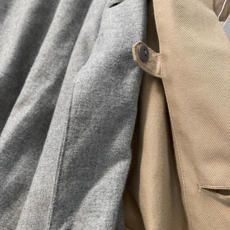 【Nanako】プランテーション　メモリーツイル2WAYトレンチコート