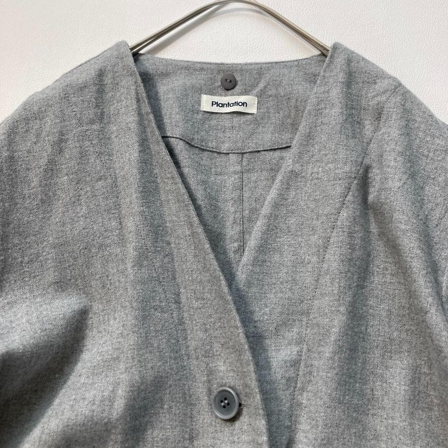 【Nanako】プランテーション　メモリーツイル2WAYトレンチコート