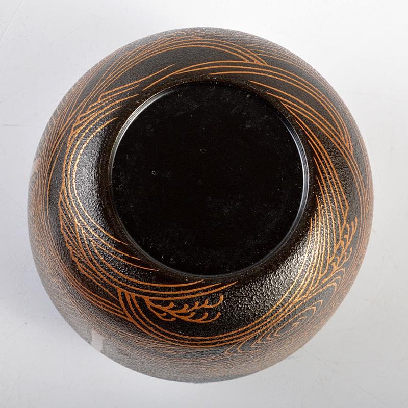 teㆍruㆍri 　目代春帆作　乾漆干網　棗　共箱　M　R6006