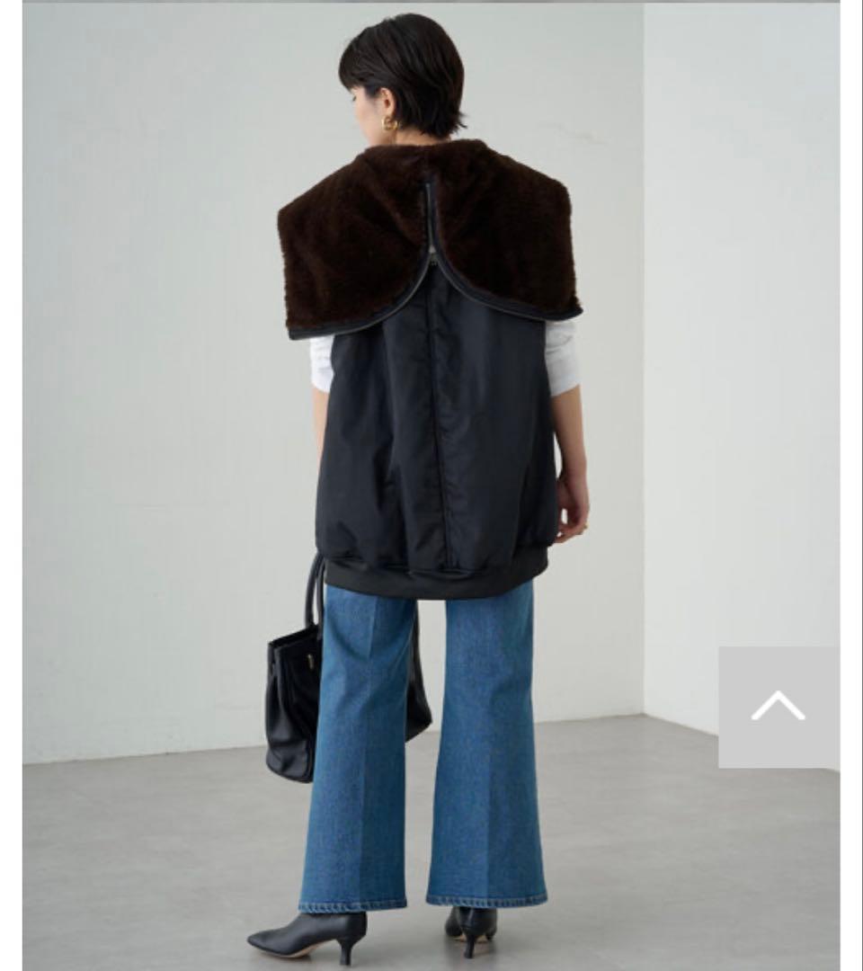 ラウンジドレス　ミリタリージレブルゾン　黒　loungedress