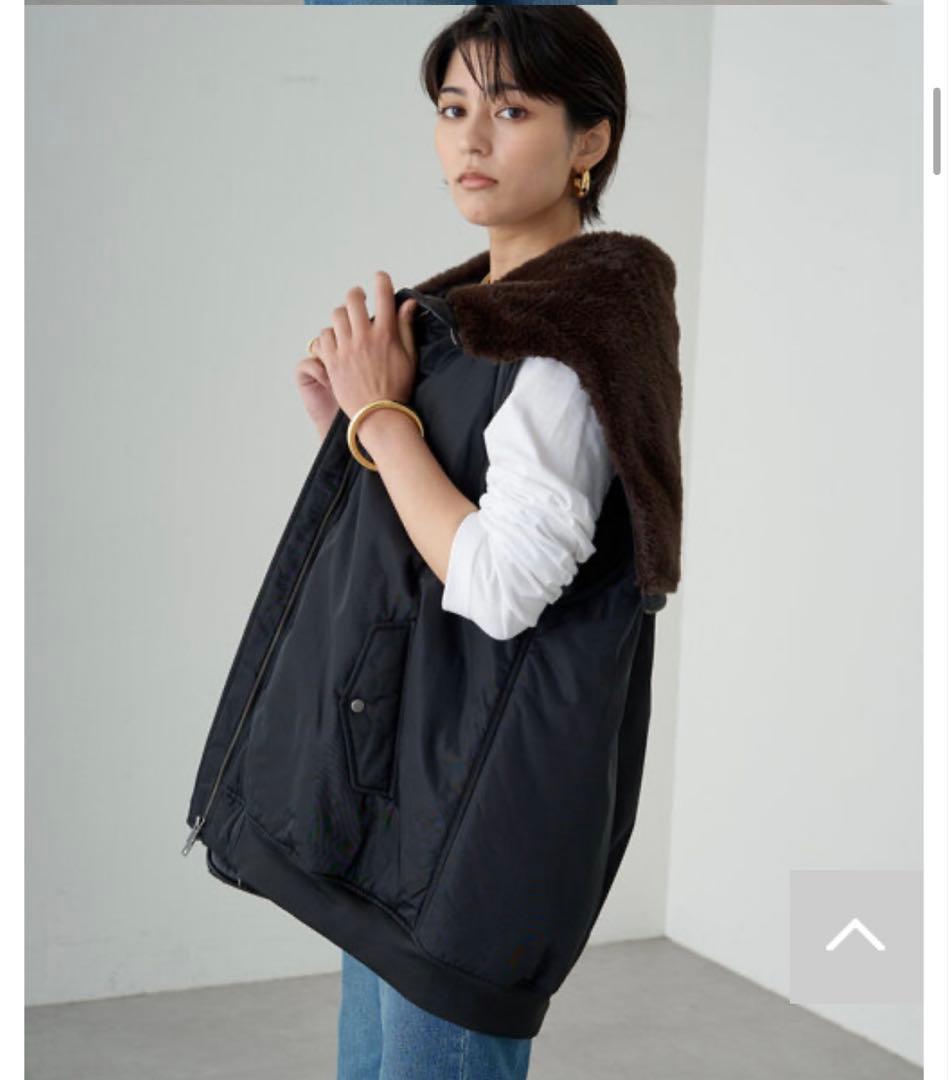 ラウンジドレス　ミリタリージレブルゾン　黒　loungedress